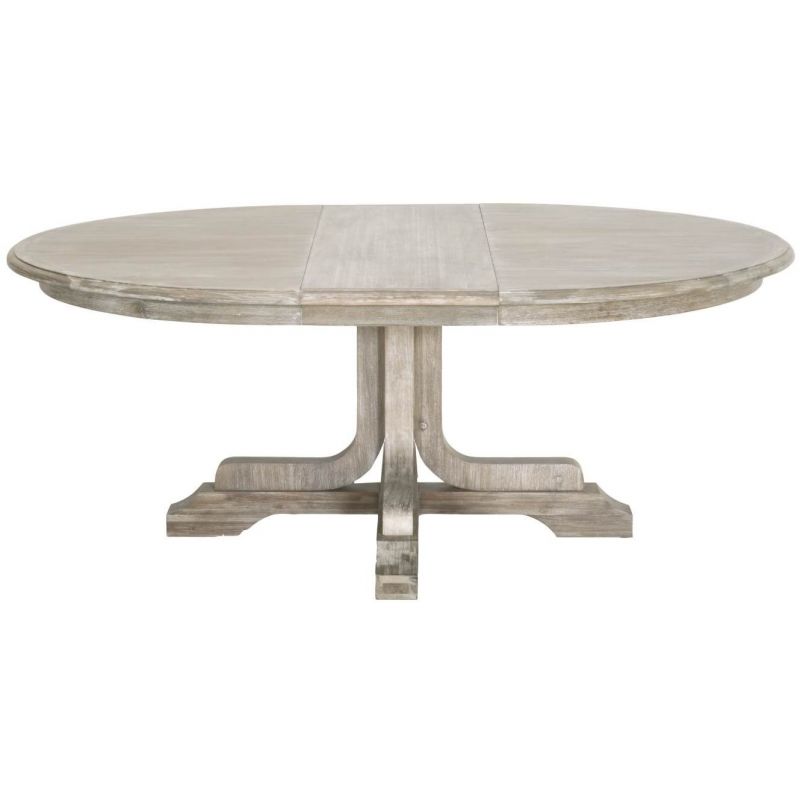Essentials For Living Traditions Torrey 60 Round Extension Dining Table In Grey Unlimited Furniture Essentials For Living Traditions Torrey, 60 Round Dining Room Tables With Leaves
