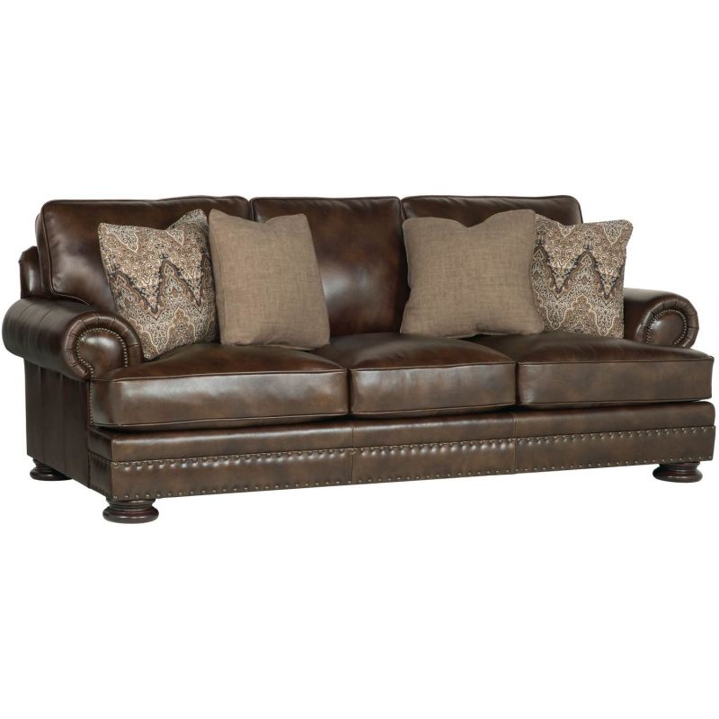 Bernhardt Furniture Foster Leather Sofa 266 220 Grade L2 Quick Ship Unlimited Bernhardt Furniture Foster Leather Sofa, Bernhardt Leather Sofa Quality