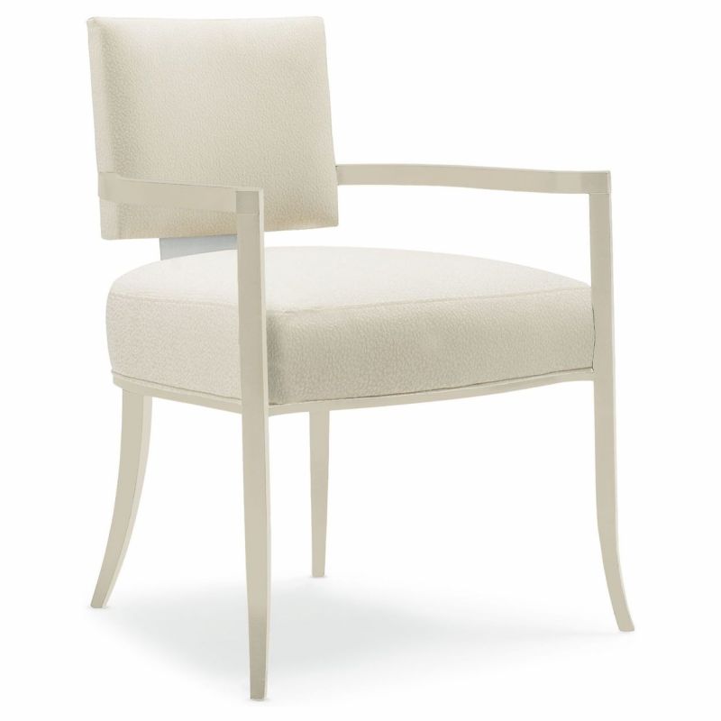 Caracole Reserved Seating Arm Chair- Ivory
