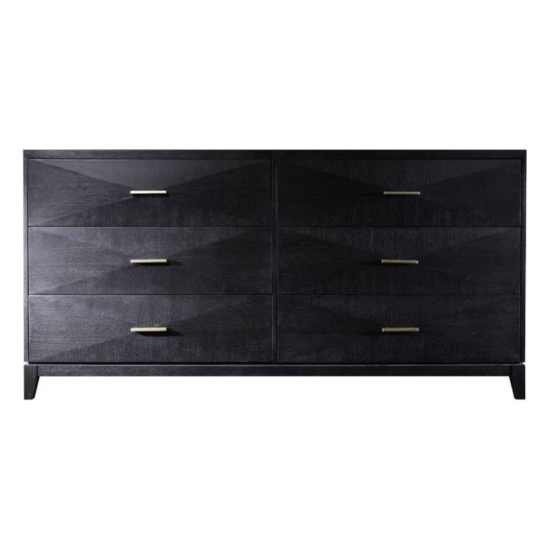 Alder & Tweed Furniture Forrest 6 Drawer Dresser in Onyx Oak