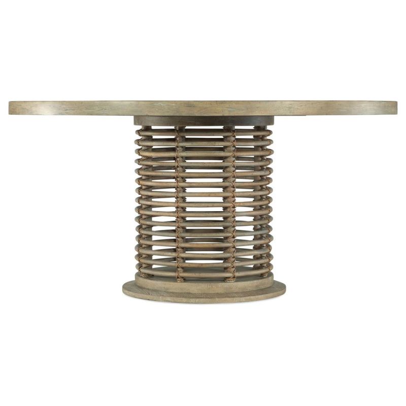 Hooker Furniture Surfrider 60in Rattan Round Dining Table