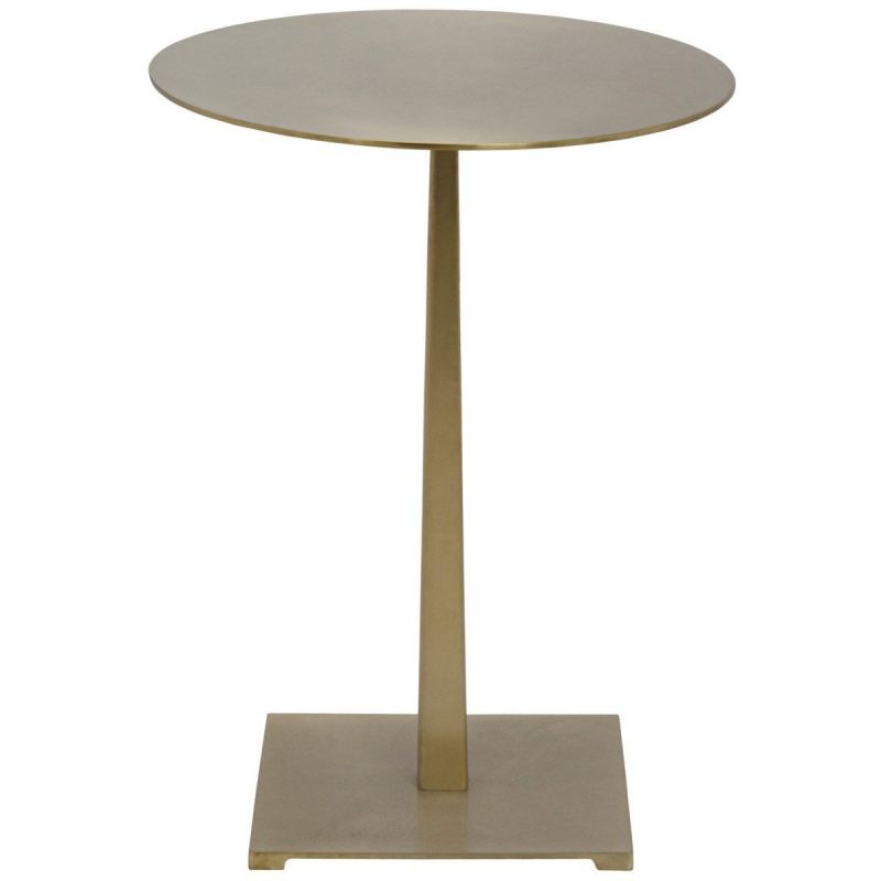 Noir Furniture Stiletto Side Table, Metal with Brass Finish Unlimited