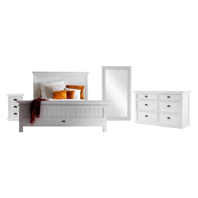 Novasolo Halifax Bedroom Set CA599, King White