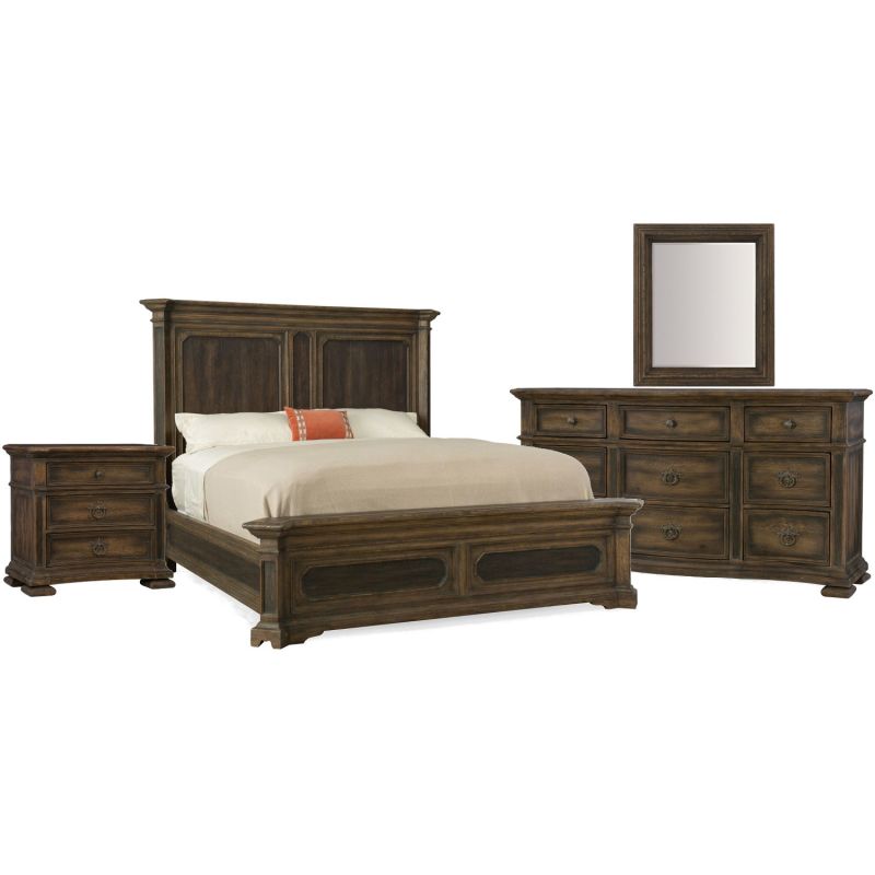 Hooker Furniture Hill Country Woodcreek Queen Mansion Bedroom Set
