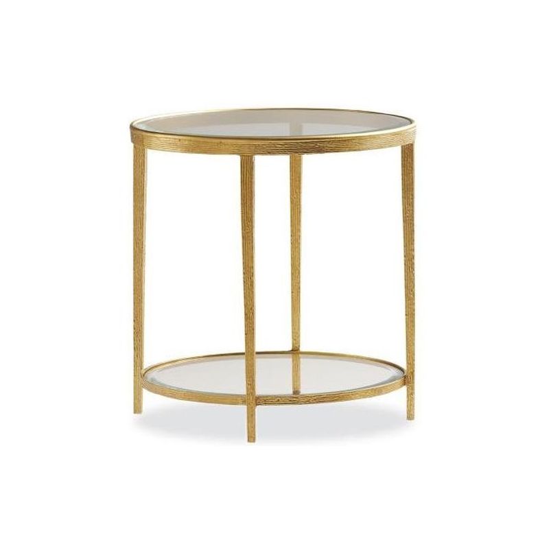Maitland-Smith Jinx Brass Round Side Table