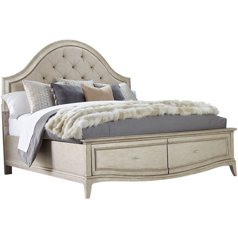 A.R.T. Furniture Starlite Upholstered Panel Bed With Storage