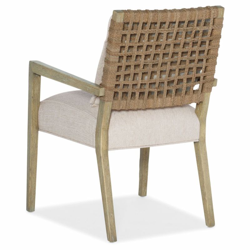 Hooker Furniture Surfrider Woven Back Arm Chair - Thumbnail 3