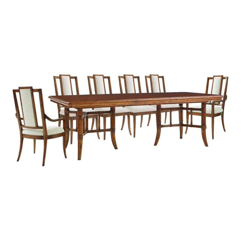 Tommy Bahama Home Bali Hai Fisher Island Rectangular Dining Set - Thumbnail 2