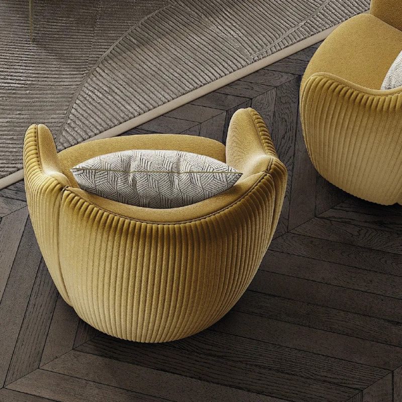 Mustard Tub Chair - Set of 2 - Thumbnail 2