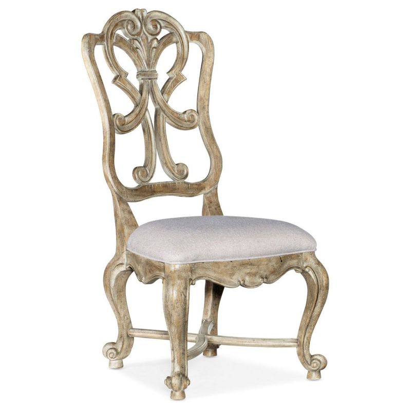 Hooker Furniture Castella Wood Back Side Chair - Thumbnail 4