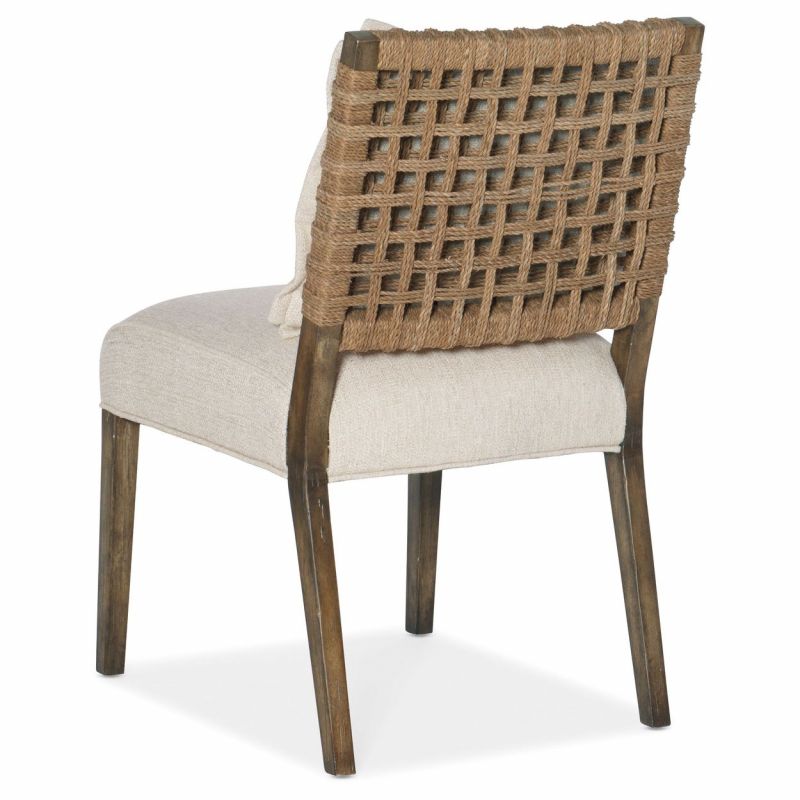 Hooker Furniture Sundance Woven Back Side Chair - Thumbnail 4