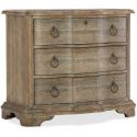 Hooker Furniture Boheme Bastogne Three-Drawer Nightstand in Brown