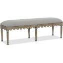 Hooker Furniture Boheme Madera Bed Bench in Grey