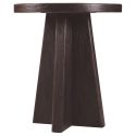 Hooker Furniture Driftwood Round End Table in Burnt Timber