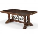 AICO Michael Amini Windsor Court Rectangular Dining Table in Vintage