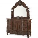 AICO Michael Amini Windsor Court Dresser and Mirror in Vintage