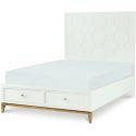 Rachael Ray Home Chelsea Panel Bed with Storage Footboard, Full