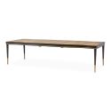 AICO Michael Amini Malibu Crest 4 Leg Rectangular Dining Table - Crotch Mahogany