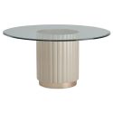 AICO Michael Amini Malibu Crest Round Dining Table - Chardonnay (Promo)