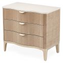 AICO Michael Amini Malibu Crest 3 Drawer Night Stand - Blush (Promo)