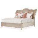 AICO Michael Amini Villa Cherie Cal King Upholstered Bed - Hazelnut (Promo)