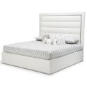 AICO Michael Amini State St. Upholstered Panel Bed, California King