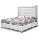 AICO Michael Amini Sky Tower California King Platform Bed in White Cloud