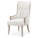 AICO Michael Amini St. Charles Dining Arm Chair in Dove Gray