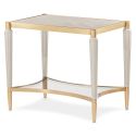 AICO Michael Amini St. Charles End Table in Dove Gray