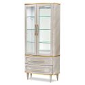 AICO Michael Amini St. Charles Display Cabinet in Dove Gray