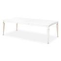 AICO Michael Amini La Marisia Rectangular Dining Table in Creamy Pearl