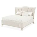 AICO Michael Amini La Marisia California King Bed in Creamy Pearl