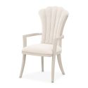 AICO Michael Amini Fantosini Dining Arm Chair in Silver Mist