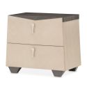 AICO Michael Amini Fantosini Nightstand in Silver Mist