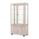 AICO Michael Amini Fantosini Display Cabinet in Silver Mist