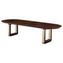 AICO Michael Amini Houston Oval Dining Table in Walnut