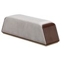 AICO Michael Amini Houston Accent Bench in Walnut