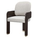 AICO Michael Amini West Kensington Dining Arm Chair in Medium Espresso