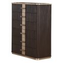 AICO Michael Amini West Kensington Highboy Chest in Medium Espresso