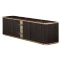 AICO Michael Amini West Kensington Media Cabinet in Medium Espresso