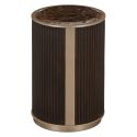 AICO Michael Amini West Kensington Chairside Table in Medium Espresso
