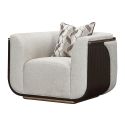 AICO Michael Amini West Kensington Matching Chair in Medium Espresso
