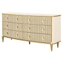 AICO Michael Amini Scotts Square Dresser in Light Champagne