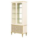 AICO Michael Amini Scotts Square Display Cabinet in Light Champagne