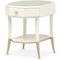 AICO Michael Amini La Rachelle Octagonal End Table with Drawer (Promo)