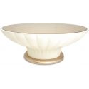 AICO Michael Amini La Rachelle Round Scalloped Cocktail Table with Glass (Promo)