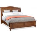 Aspenhome Oxford Cal King Sleigh Bed - Whiskey Brown