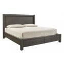 Aspenhome Mill Creek Cal King Panel Storage Bed - Carob