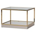 AICO Michael Amini Savannah Breeze Tall Cocktail Table in Bright Gold - Set Of 2