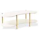AICO Michael Amini Sassani Cocktail Table in Pearl White/Gold